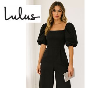 Lulus Wide Leg Black Jumper